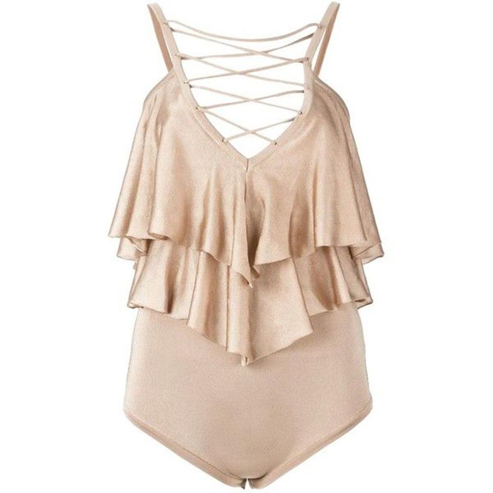 BALMAIN RUFFLED STRETCH JERSEY BODYSUIT FR 38 UK 10