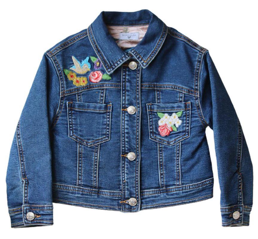 Kids jean jacket hot sale with fur