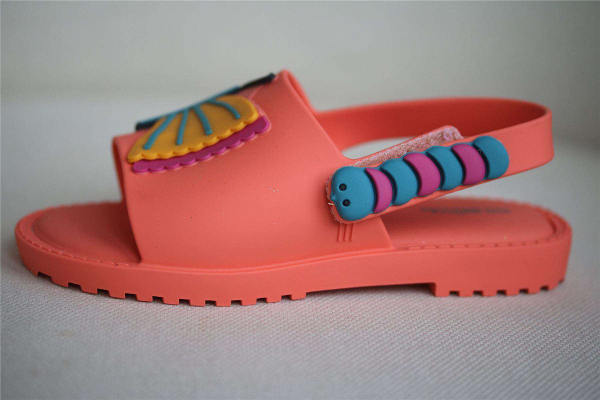 MINI MELISSA GIRLS ORANGE FABULA MIA SANDALS EU 24 UK 7