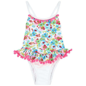 PATE DE SABLE GIRLS WHITE FLORAL SWIMSUIT 4 YEARS