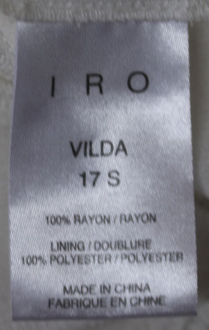 IRO VILDA LACE-INSET VOILE DRESS FR 38 UK 10
