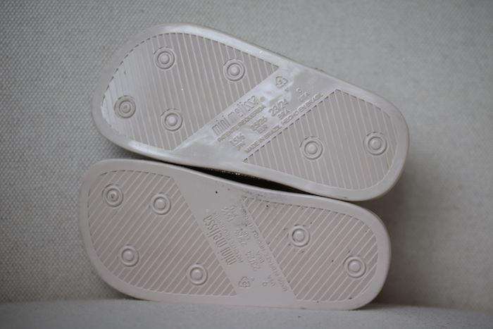 MINI MELISSA GOLD GLITTER JELLY SANDALS EU 25-26 UK 8