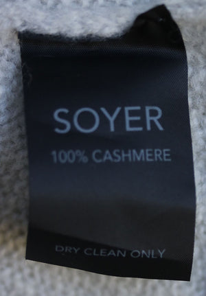 SOYER CUTOUT BACK CASHMERE CARDIGAN SMALL