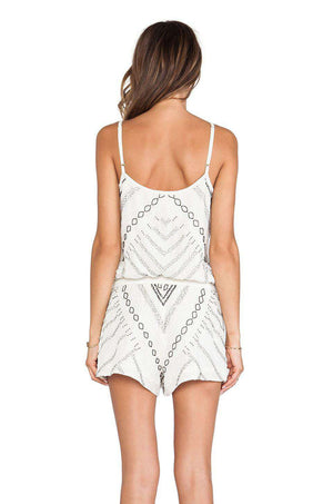 PARKER BEADED HARRISON PLAYSUIT XS