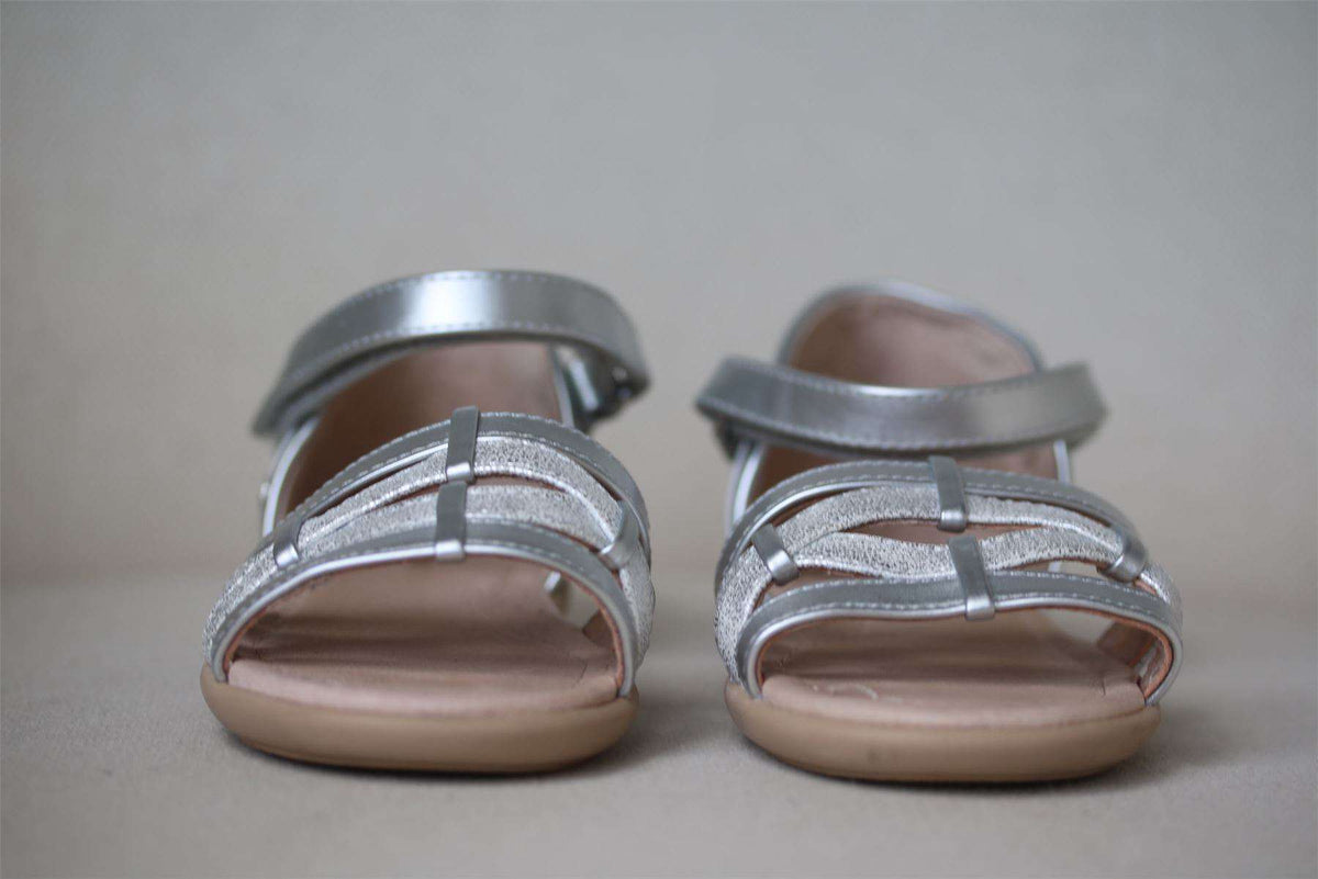 MAYORAL GIRLS SILVER SANDALS EU 25 UK 7.5