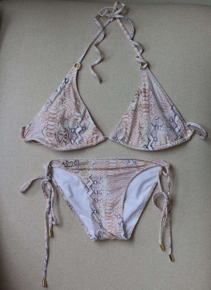MELISSA ODABASH KEY WEST SNAKE PRINT BIKINI UK 10/16