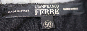 GIANFRANCO FERRI METALLIC TEXTURED TURTLENECK TOP SMALL