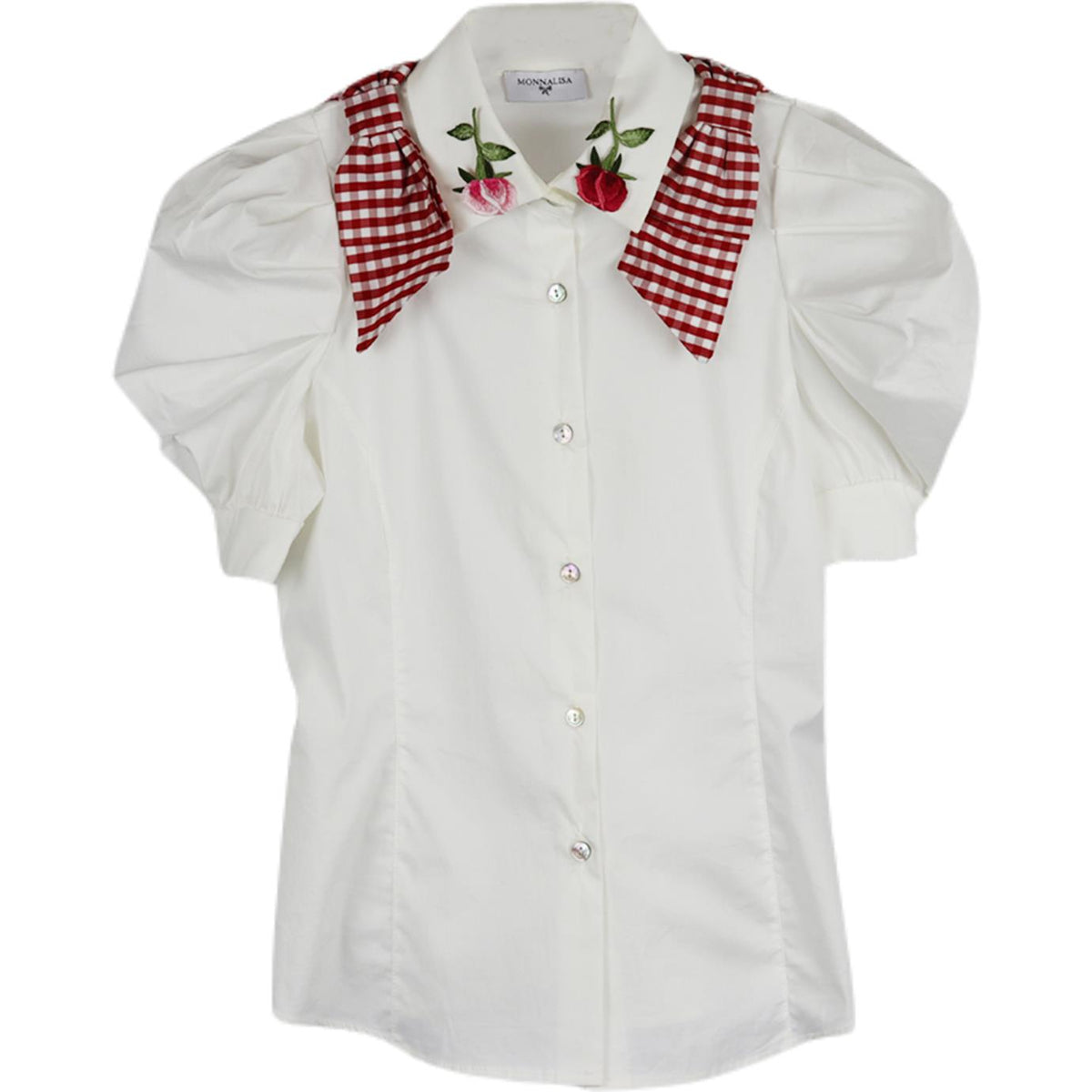 MONNALISA KIDS GIRLS COTTON SHIRT 10 YEARS