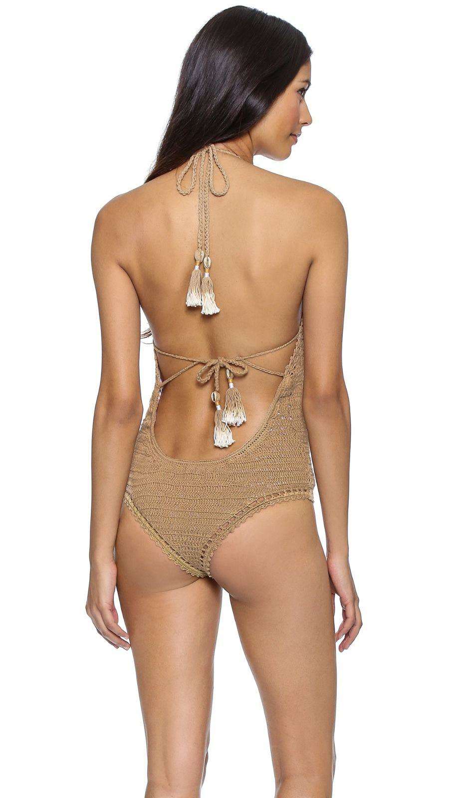 SHE MADE ME CROCHET ONE PIECE SWIMSUIT MEDIUM/LARGE