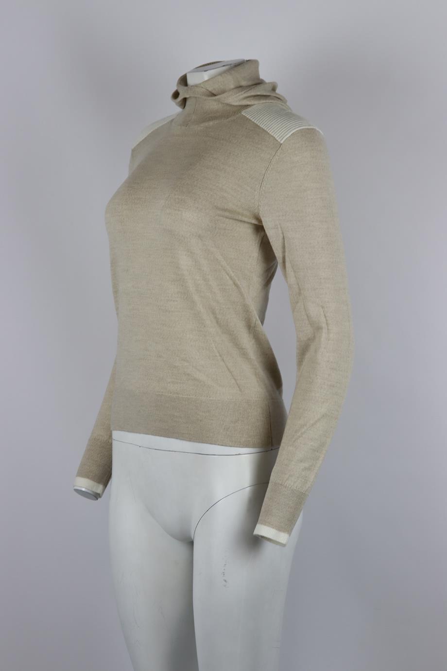 ERIN SNOW HOODED WOOL SWEATER SMALL