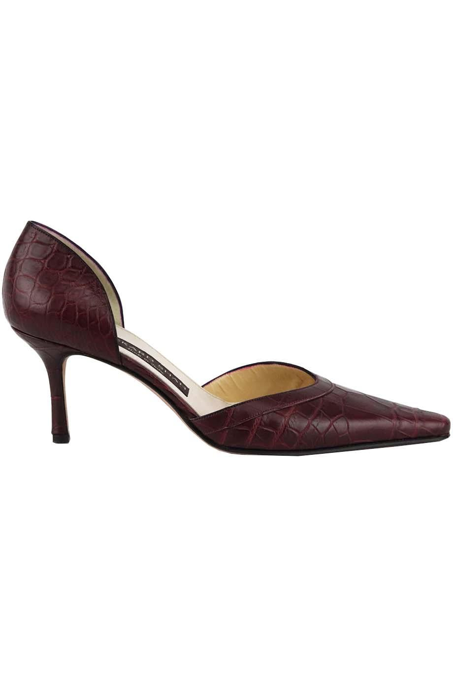 RICKARD SHAH D'ORSAY CROCODILE PUMPS EU 38 UK 5 US 8