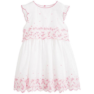 JUICY COUTURE BABY GIRLS BRODERIE ANGLAISE DRESS 2-3 YEARS