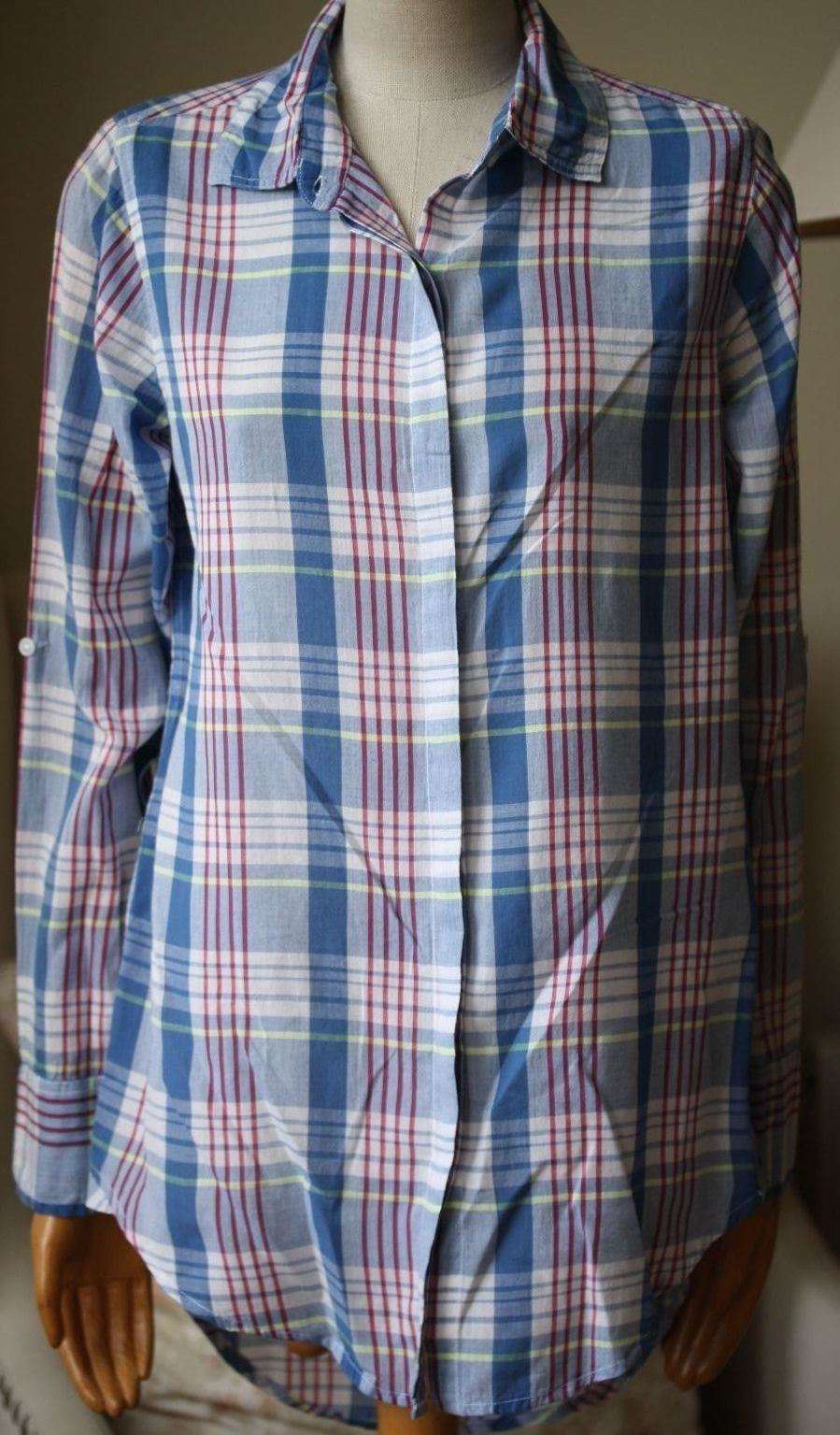 SUNDRY PLAID BASIC SHIRT 1 UK 8