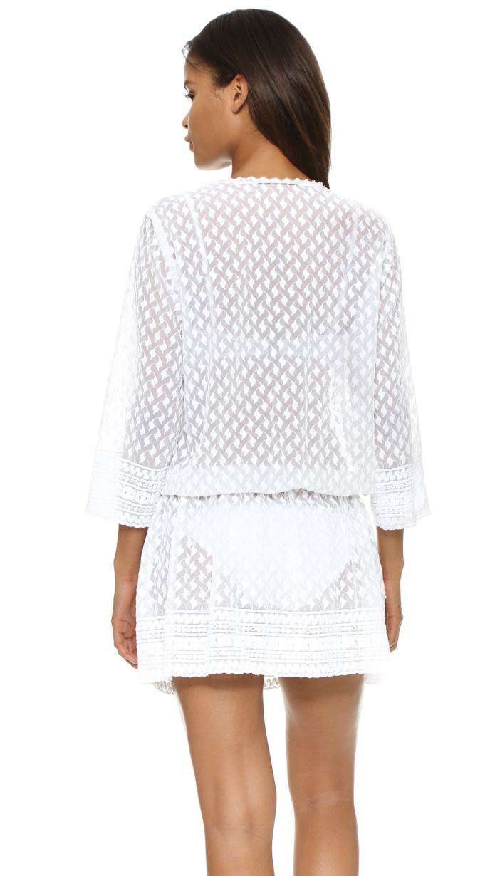 MELISSA ODABASH KYLIE SHORT COVER-UP DRESS SMALL