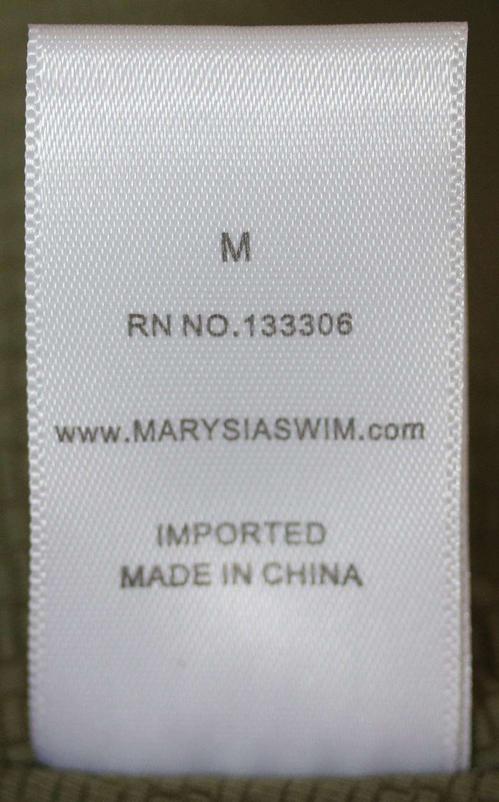 MARYSIA MOTT SCALLOPED HALTERNECK SWIMSUIT MEDIUM