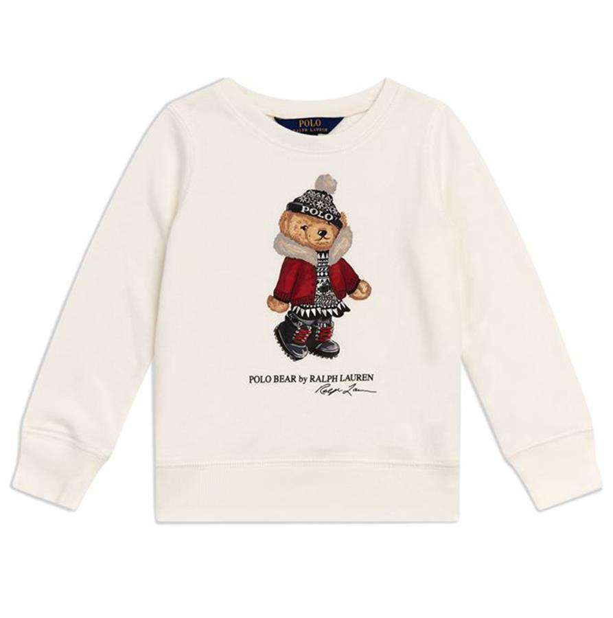 POLO RALPH LAUREN KIDS GIRLS HOLIDAY BEAR COTTON SWEATSHIRT 6 YEARS