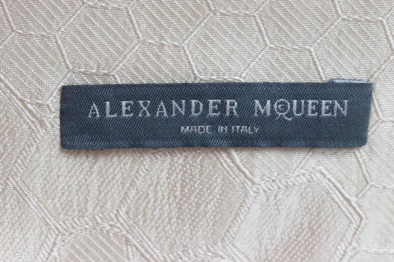 ALEXANDER MCQUEEN SILK JACQUARD DRESS IT 40 UK 8