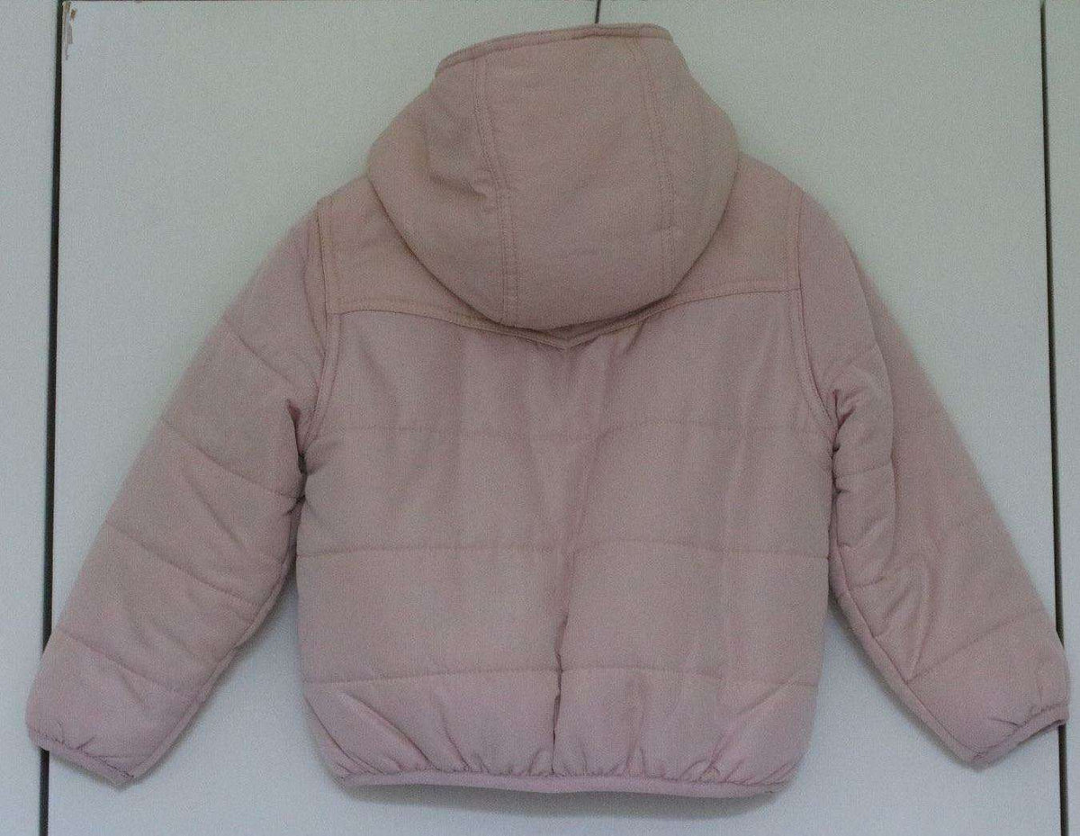 STELLA MCCARTNEY KIDS PEONY HUBERT PINK PUFFER JACKET 4 YEARS