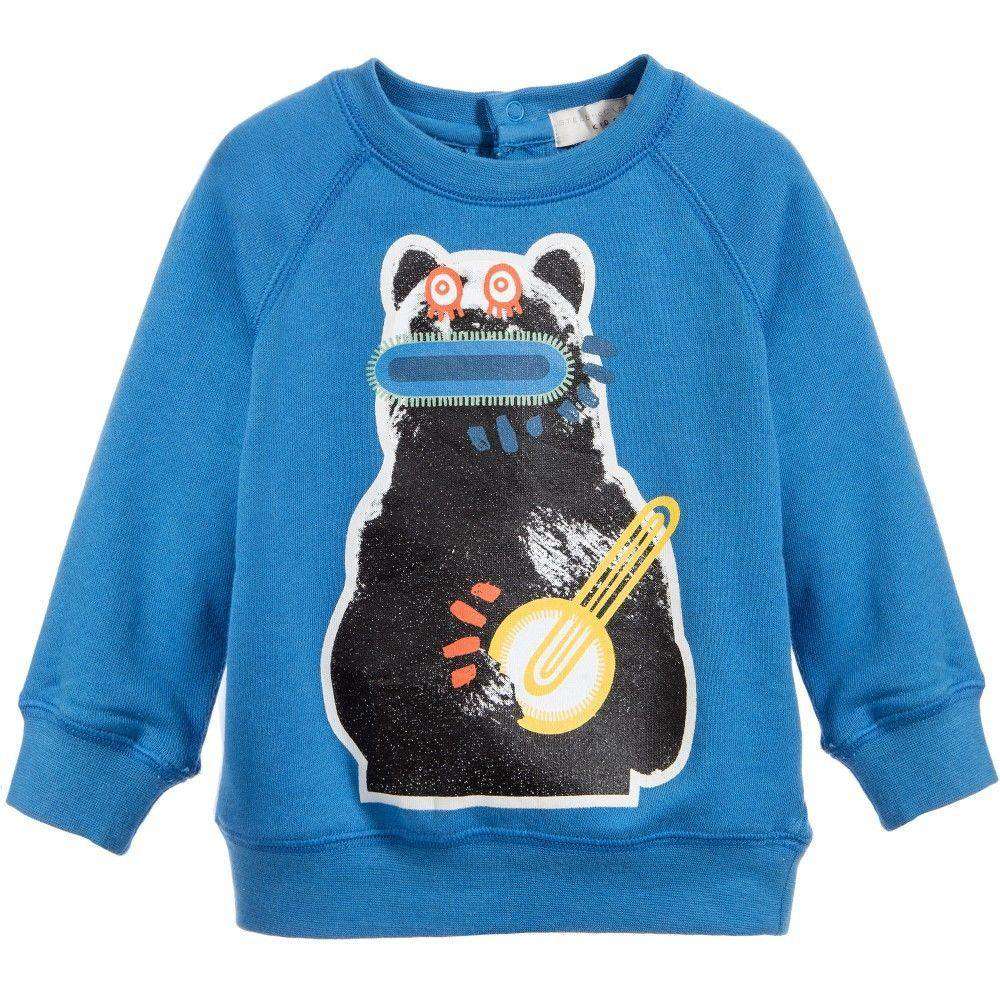 STELLA MCCARTNEY KIDS BABY BOY BLUE BILLY BEAR SWEATER 18 MONTHS
