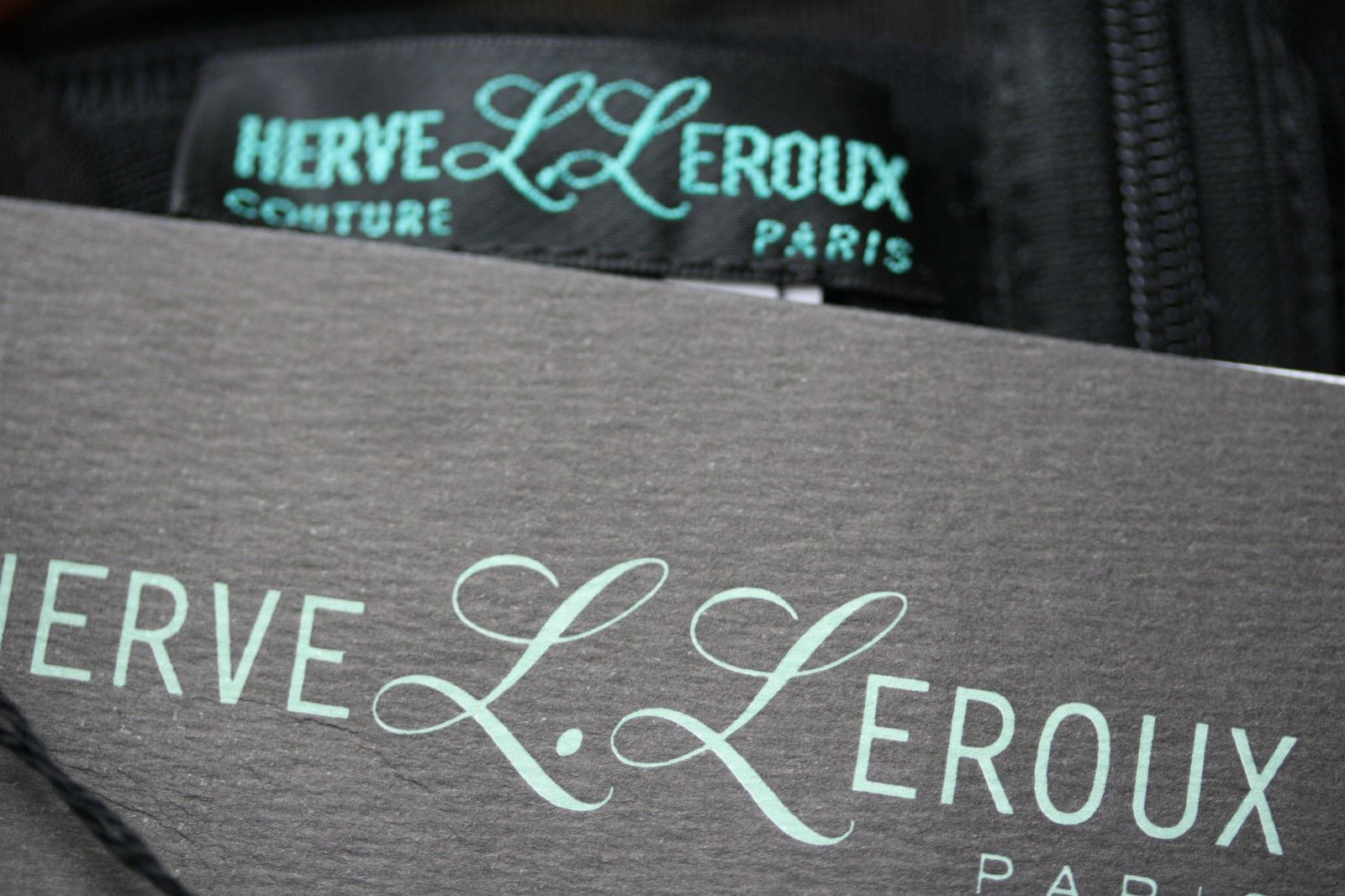 HERVE LEROUX BLACK SHEER PANEL BODYCON DRESS UK 10 FR 38