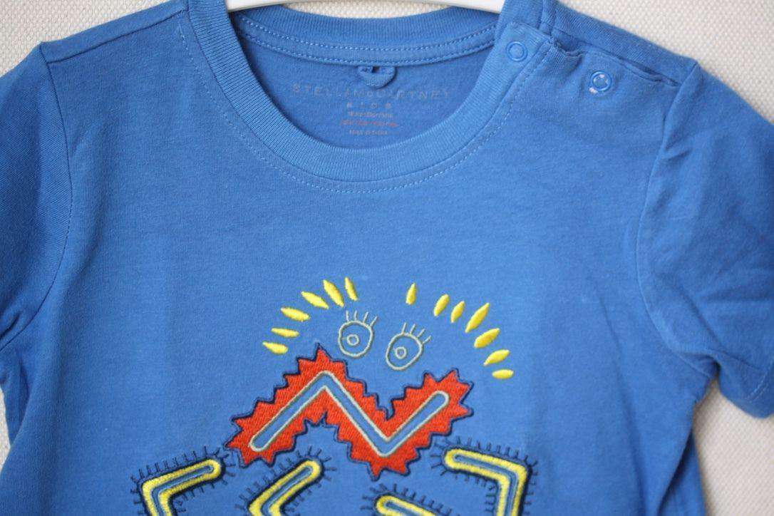 STELLA MCCARTNEY KIDS BABY CHUCKLE EMBROIDERED T-SHIRT 18 MONTHS