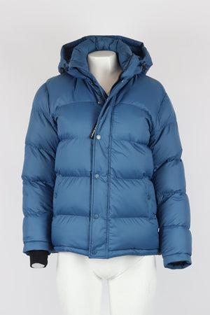 SUPER WORLD HOODED QUILTED PADDED SHELL JACKET XSMALL