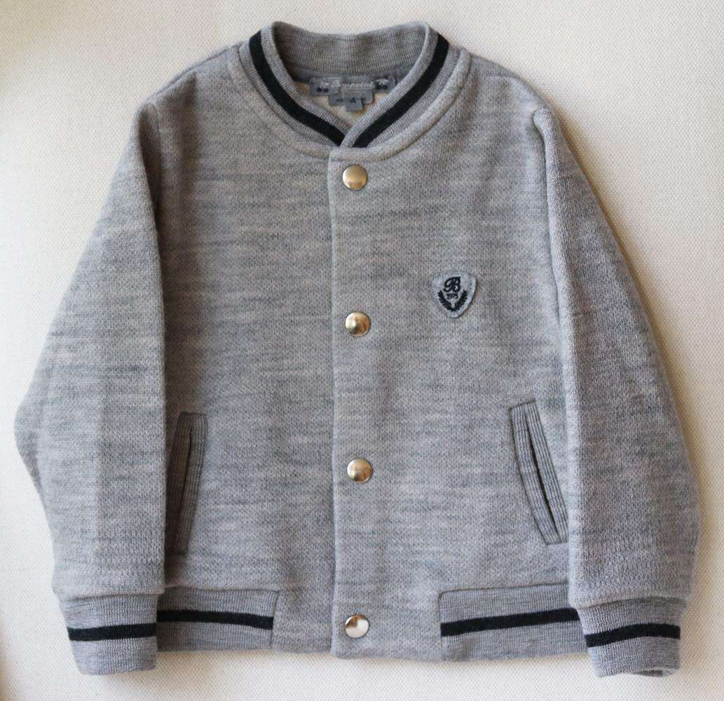 BONPOINT KIDS BOYS WOOL BOMBER JACKET 4 YEARS