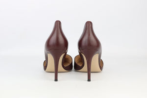 GIANVITO ROSSI D'ORSAY LEATHER PUMPS EU 40 UK 7 US 10