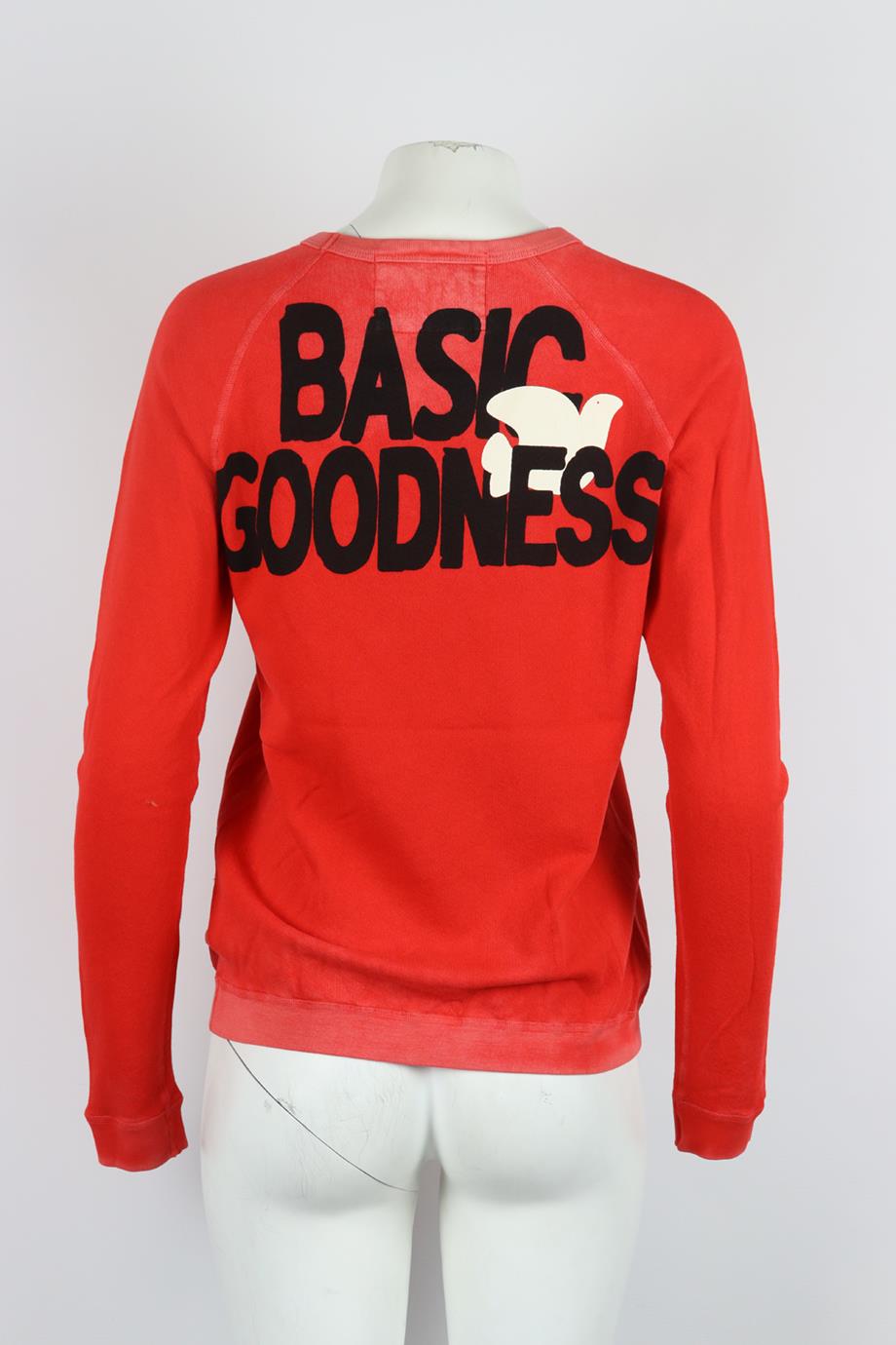 FREE CITY PRINTED COTTON JERSEY SWEATSHIRT XSMAL