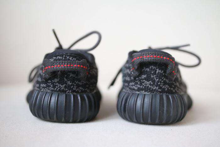ADIDAS YEEZY KIDS BOOST 350 PIRATE BLACK TRAINERS EU 23.5 UK 6.5