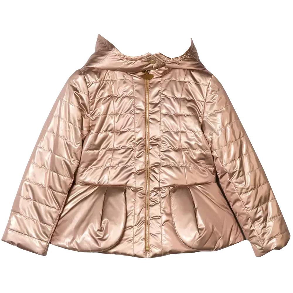 CHRISTIAN DIOR KIDS GIRLS METALLIC PADDED JACKET 6 YEARS