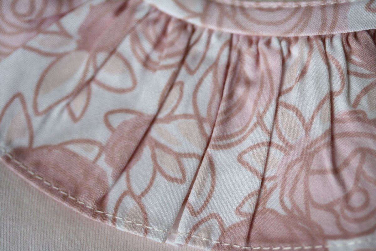 BABY DIOR FLOWER COLLAR PINK BODYSUIT 3 MONTHS