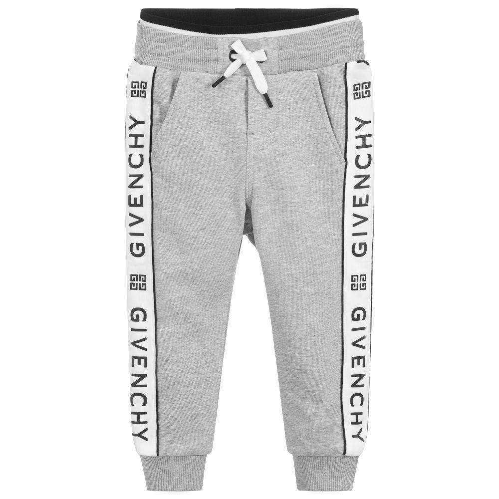 GIVENCHY KIDS UNISEX LOGO COTTON TRACK PANTS 4 YEARS