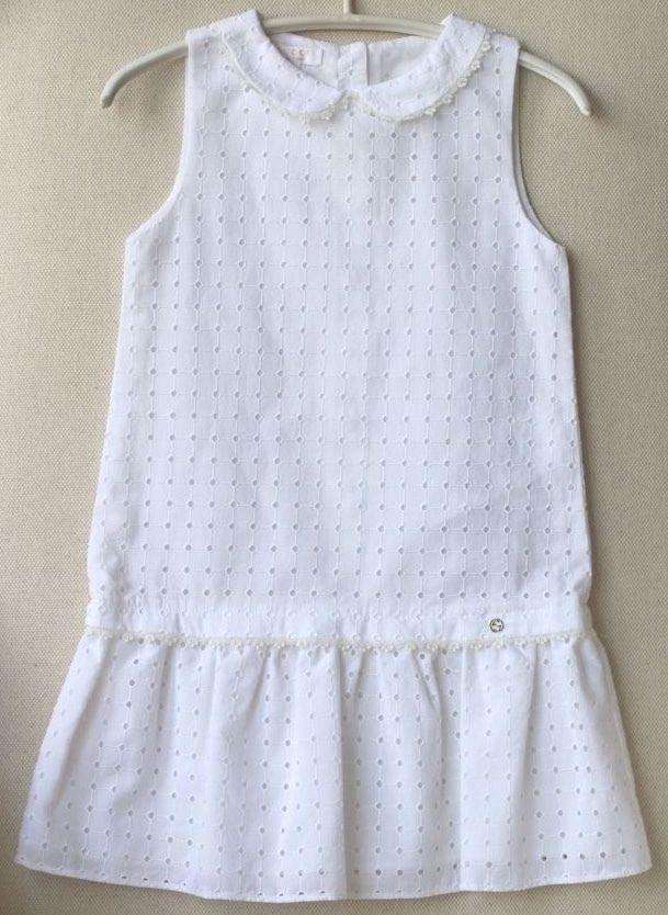 GUCCI BABY GIRLS BRODERIE ANGLAISE DRESS 24 MONTHS