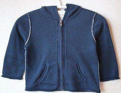 BONPOINT BABY COTTON NAVY CARDIGAN 12 MONTHS
