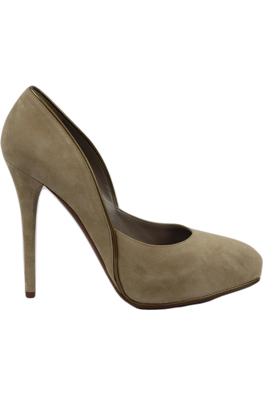 RALPH LAUREN PURPLE LABEL SUEDE PLATFORM PUMPS EU 39.5 UK 6.5 US 9.5