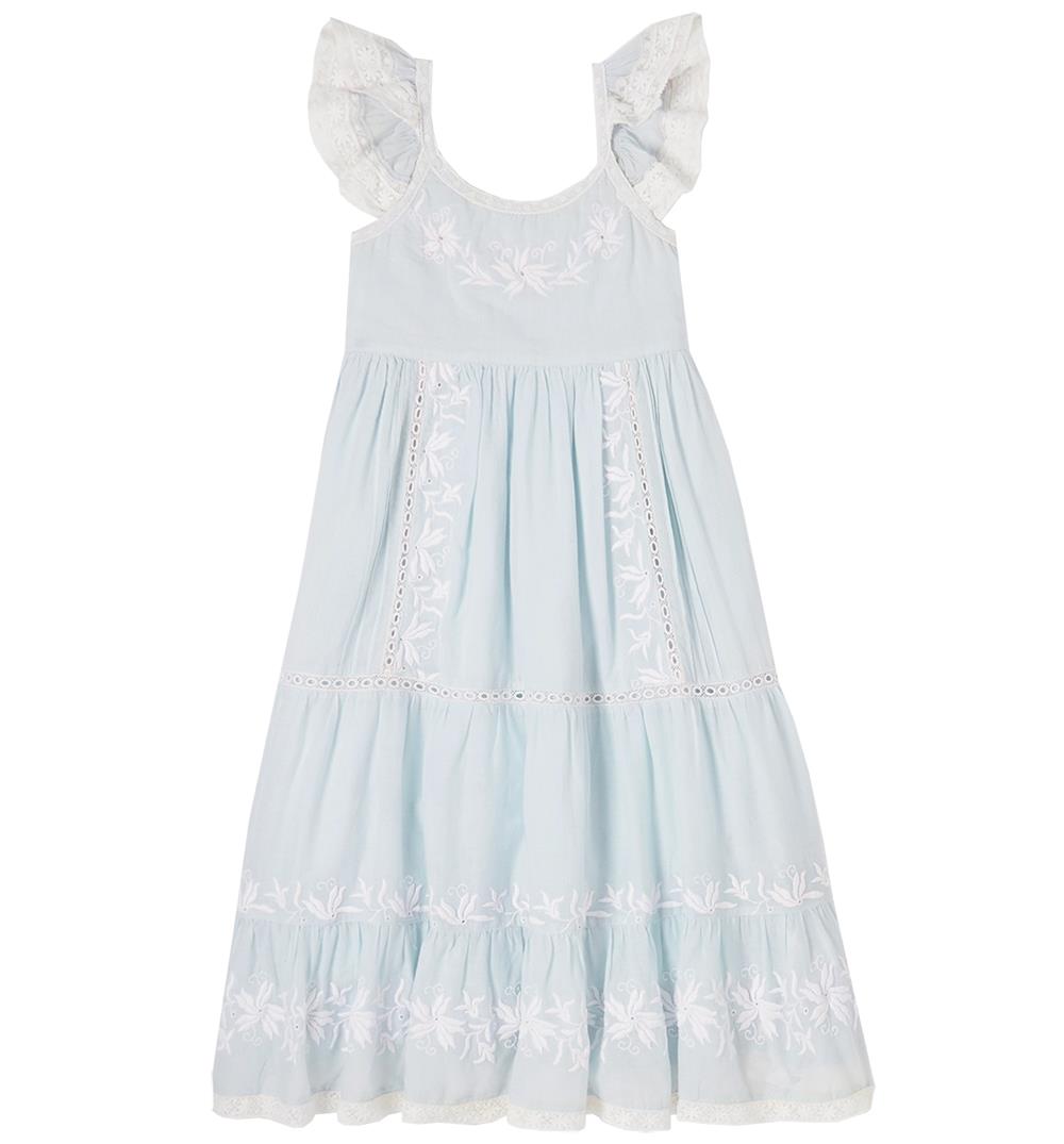 LOVESHACKFANCY KIDS GIRLS COTTON VOILE MAXI DRESS 5-6 YEARS