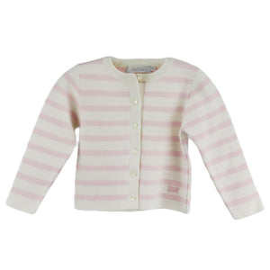 CHRISTIAN DIOR BABY GIRLS STRIPED CASHMERE BLEND CARDIGAN 18 MONTHS