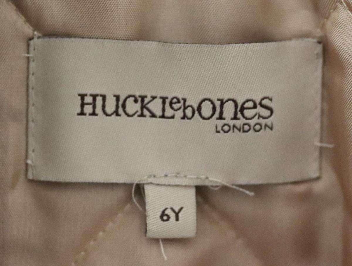HUCKLEBONES LONDON KIDS GIRLS FAUX FUR JACKET 6 YEARS