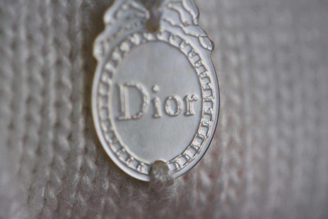 BABY DIOR IVORY WHITE KNIT CARDIGAN 3 MONTHS