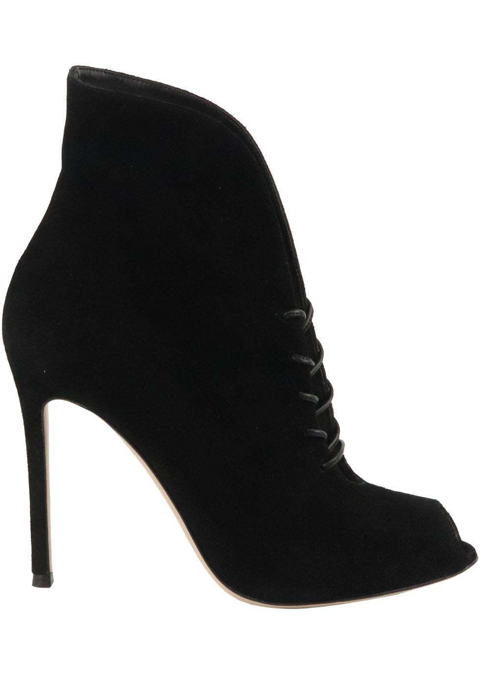 GIANVITO ROSSI LACE UP SUEDE ANKLE BOOTS EU 38 UK 5 US 8
