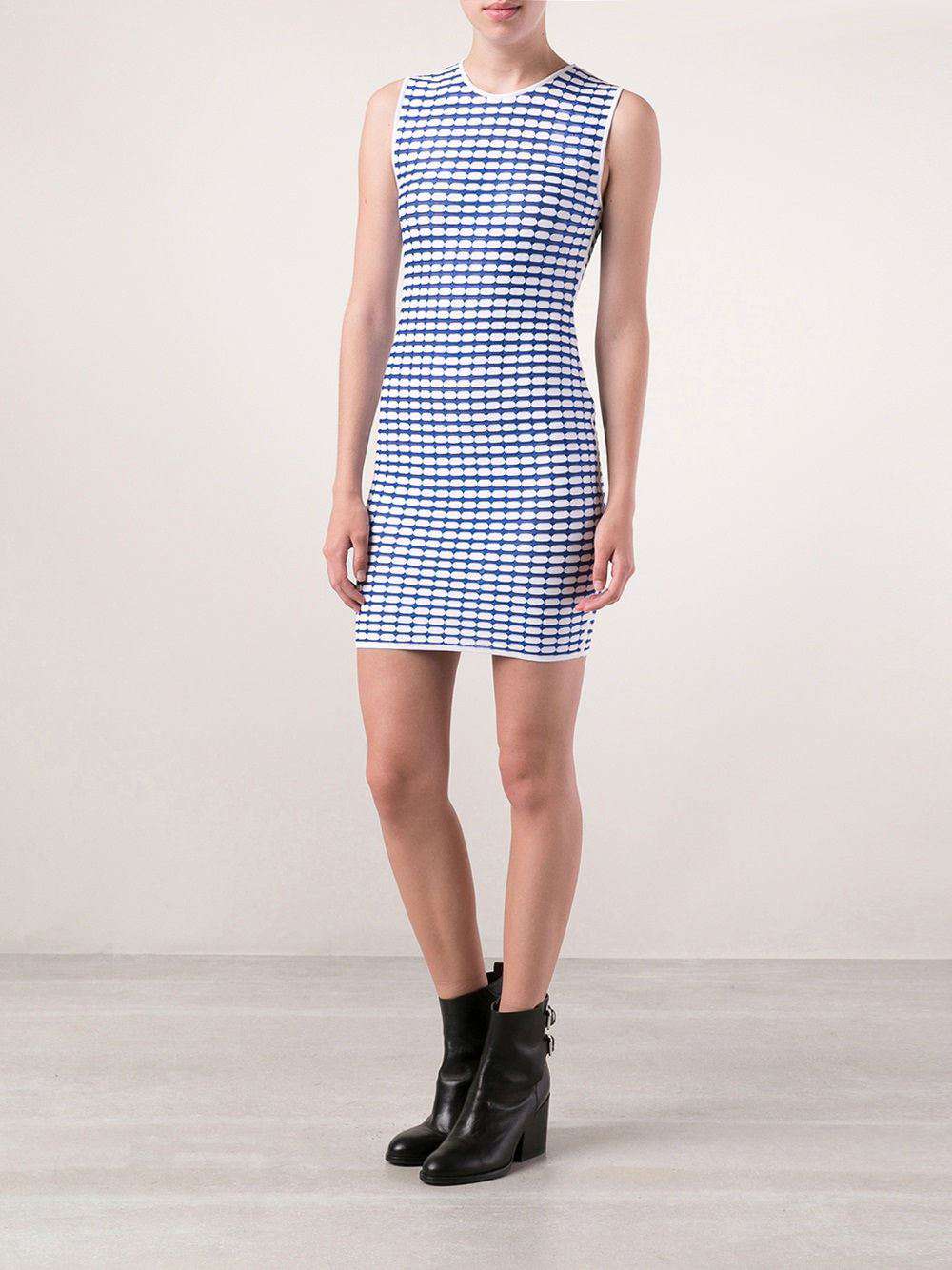 ALEXANDER WANG OPTIC TANK DRESS XS