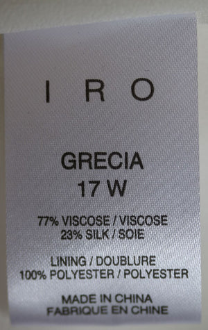 IRO GRECIA CREPE LACED TIERED DRESS FR 38 UK 10