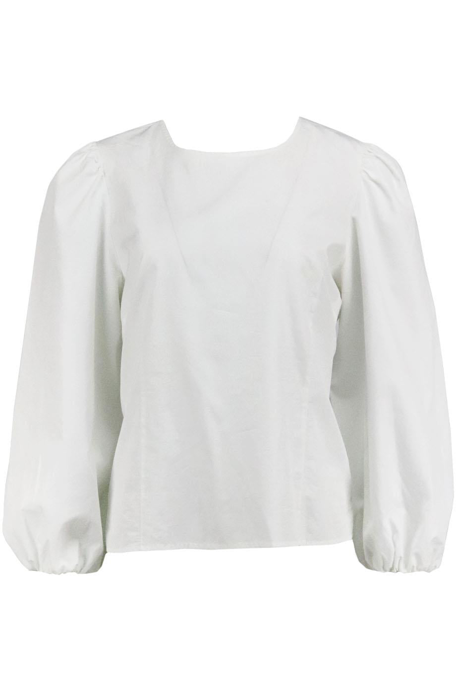 J CREW + THOMAS MASON COTTON POPLIN TOP US 14 UK 18