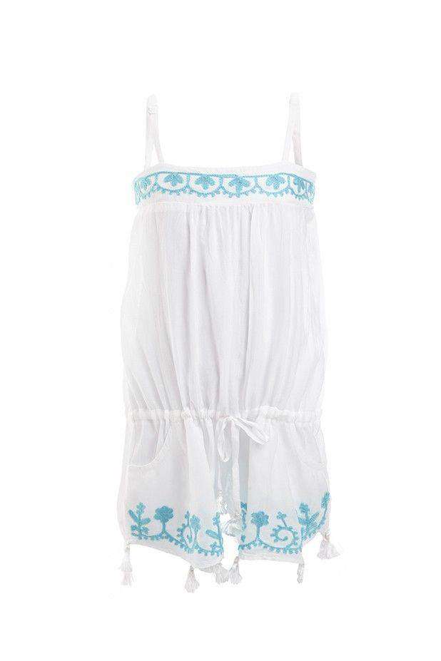 MELISSA ODABASH KIDS BABY EISHA WHITE PLAYSUIT ROMPER 2 YEARS