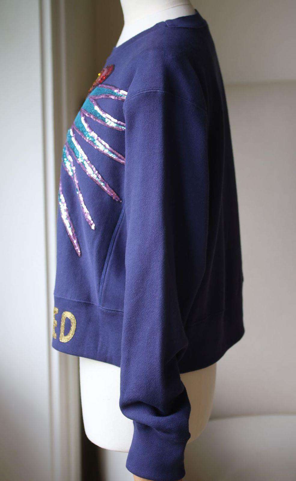 GUCCI CROPPED SEQUIN EMBROIDERED SWEATER SMALL