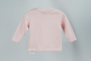 MOSCHINO BABY GIRLS LOGO COTTON TOP 6-9 MONTHS