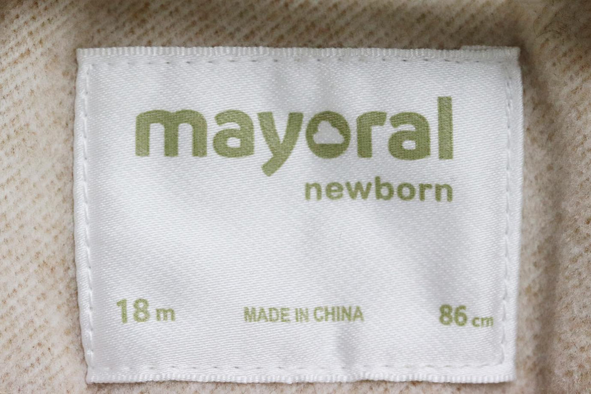 MAYORAL BABY GIRLS WOVEN COAT 18 MONTHS