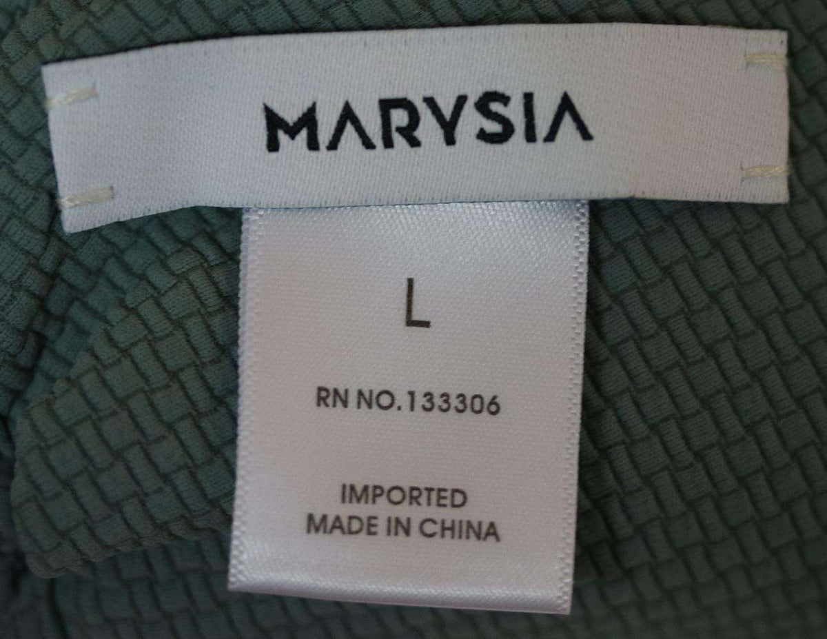 MARYSIA BROADWAY SCALLOPED TRIM TRIANGLE BIKINI LARGE
