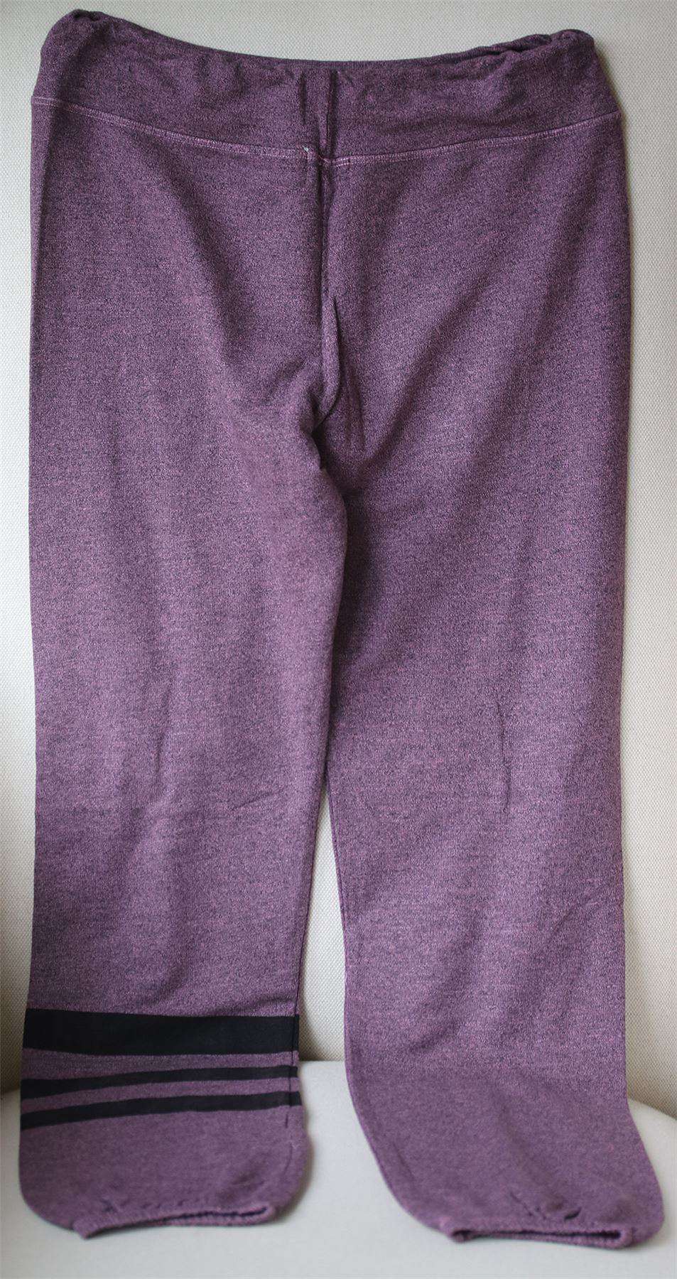 SUNDRY COZY STRIPE PURPLE SWEATPANTS MEDIUM